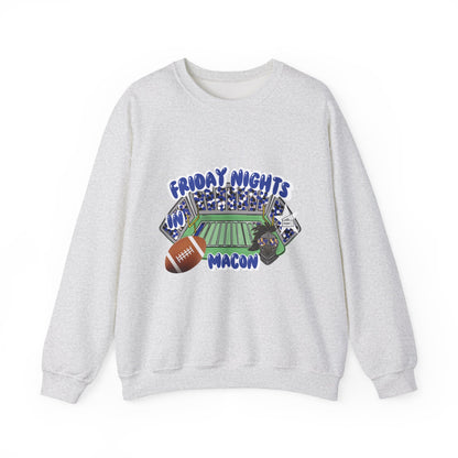Macon Friday Nights Sweatshirt | Unisex Crewneck | Football Fan Gift | Cozy Casual Wear | Game Day Apparel | Fall Sports Fashion