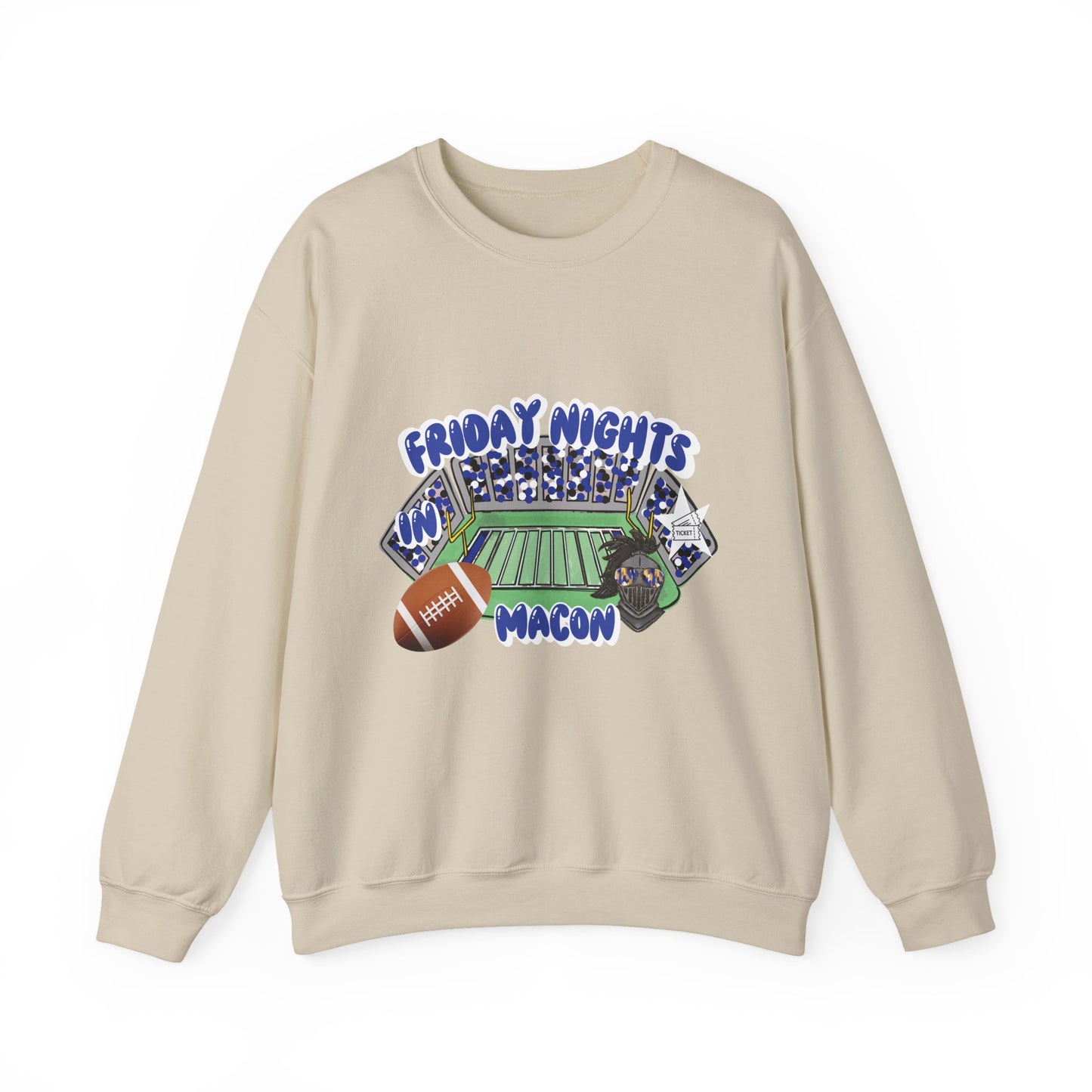 Macon Friday Nights Sweatshirt | Unisex Crewneck | Football Fan Gift | Cozy Casual Wear | Game Day Apparel | Fall Sports Fashion