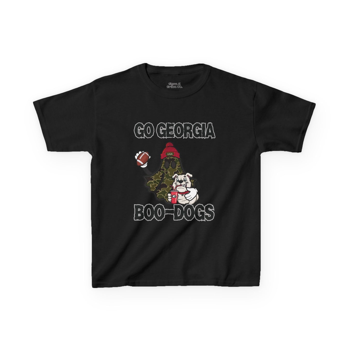 Georgia Boo-Dogs Kids Tee - Fun Sports Shirt, Kid's Game Day Attire, Football Party Outfit, Halloween Themed Tee, Gift for Young Fans