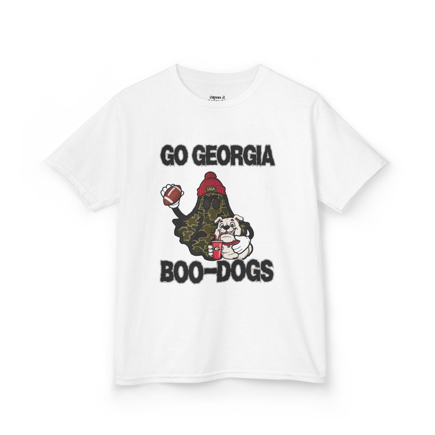 Georgia Boo-Dogs Kids Tee - Fun Sports Shirt, Kid's Game Day Attire, Football Party Outfit, Halloween Themed Tee, Gift for Young Fans