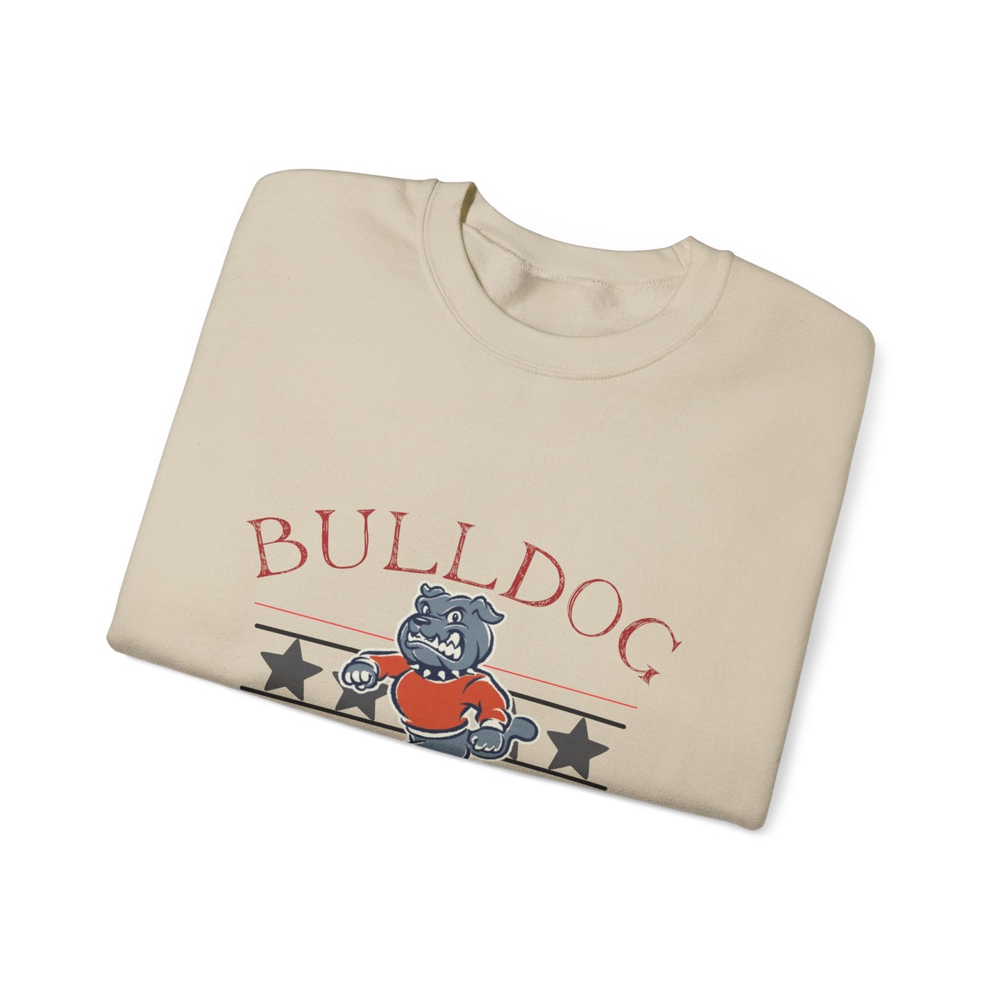 Bulldog Pride Unisex Sweatshirt, Cozy Apparel for Dog Lovers, Perfect for School Spirit, Casual Outings, Gift for Pet Owners
