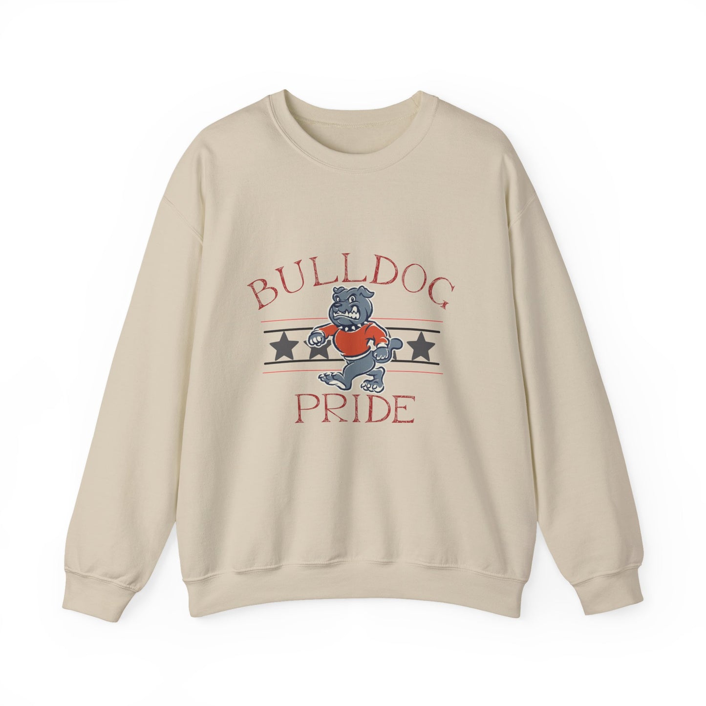 Bulldog Pride Unisex Sweatshirt, Cozy Apparel for Dog Lovers, Perfect for School Spirit, Casual Outings, Gift for Pet Owners