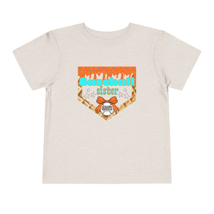 Baseball Sister Toddler Tee, Cute Gift for Young Sports Fans, Summer Playwear, Birthday Party Tee, Baseball Themed Outfit, Youth Clothing