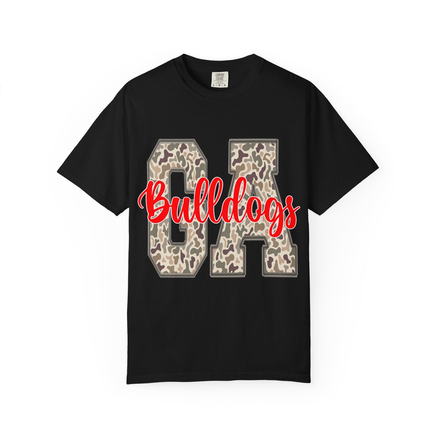 Leopard Print Bulldogs Unisex T-Shirt | Casual Wear, School Spirit, Gift Idea, Team Apparel, Everyday Comfort