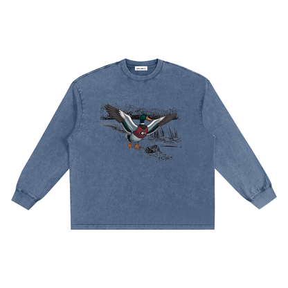 Snow Washed Frayed Edge T-Shirt