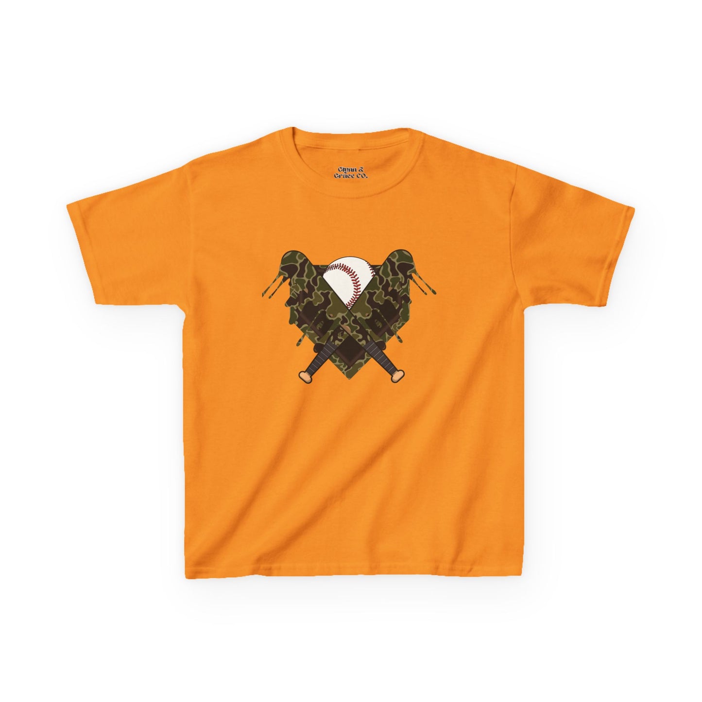 Camo Heart Kids Tee, Camouflage Shirt, Boys Girls T-Shirt, Military Style Kids Clothing, Unique Kids Gift, Outdoor Adventure Tee