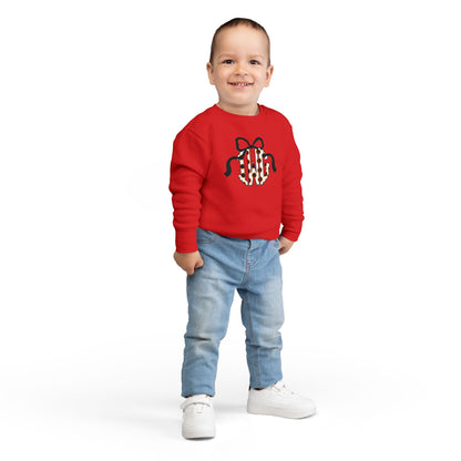 Toddler Sweatshirt with Bow Design, Cozy Kids Pullover, Cute Baby Sweater, Gifts for Toddlers, Birthday Outfit
