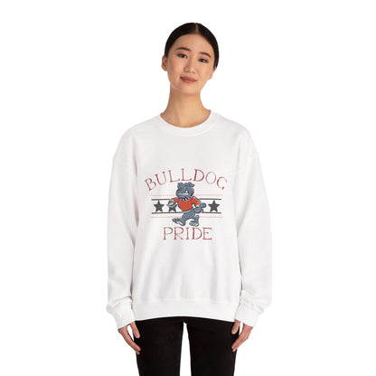Bulldog Pride Unisex Sweatshirt, Cozy Apparel for Dog Lovers, Perfect for School Spirit, Casual Outings, Gift for Pet Owners
