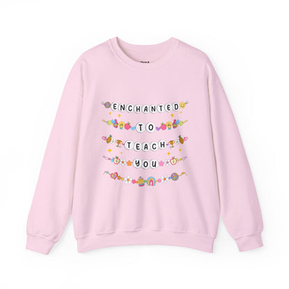 Enchanted to Teach Sweatshirt | Cozy Unisex Crewneck, Teacher Gift, Inspirational Apparel, Classroom Outfit, Personalized Sweatshirt