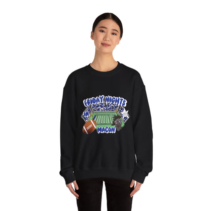 Macon Friday Nights Sweatshirt | Unisex Crewneck | Football Fan Gift | Cozy Casual Wear | Game Day Apparel | Fall Sports Fashion