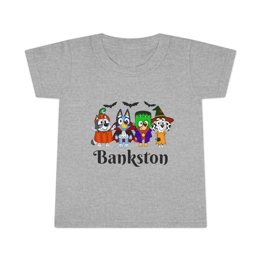 Whimsical Halloween Toddler T-Shirt | Cute Trick or Treat Shirt, Bankston Name Tee, Kids Costume Top, Spooky Fun Apparel, Unique Gift Idea