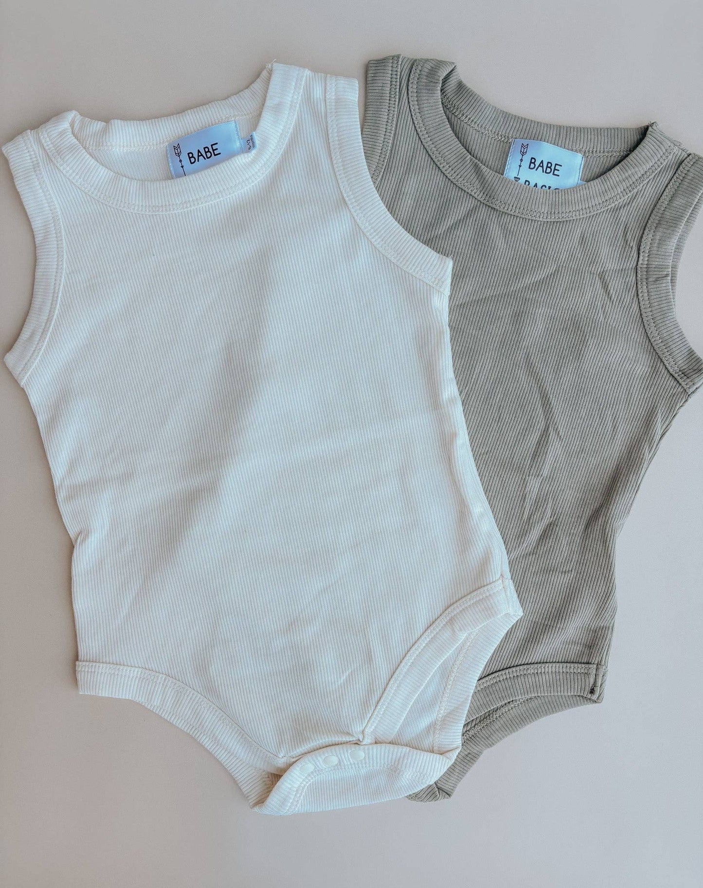 Babe Basics - Ribbed Summer Baby Romper