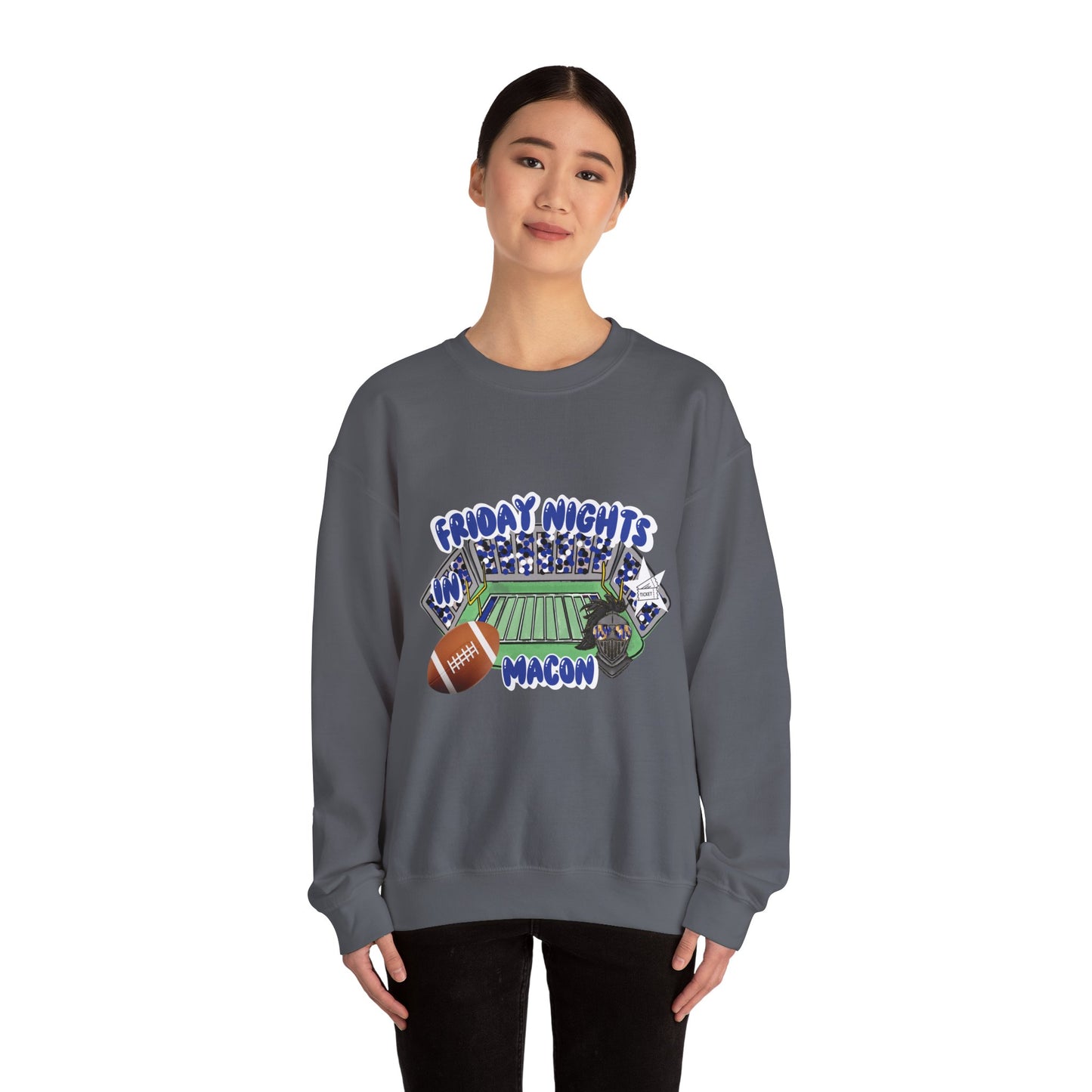 Macon Friday Nights Sweatshirt | Unisex Crewneck | Football Fan Gift | Cozy Casual Wear | Game Day Apparel | Fall Sports Fashion