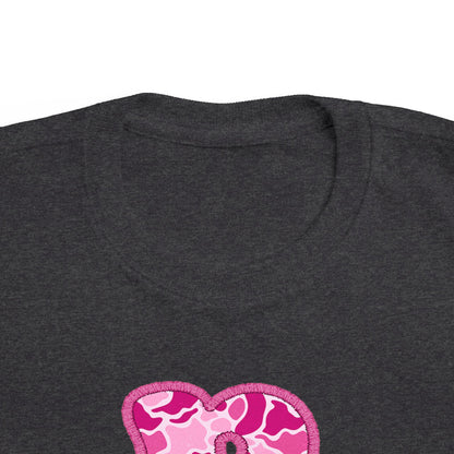 Toddler's Camo Initial Tee, Personalized Toddler Shirt, Cute Kids Tee, Birthday Gift, Custom Name Tee, Jungle Theme Outfit