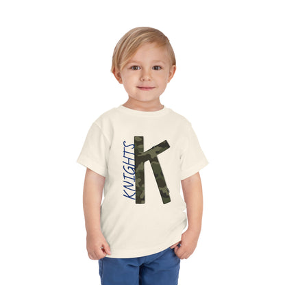 Camo Knights Toddler Tee, Kids T-Shirt, Playwear, Birthday Gift, Back to School, Camouflage Shirt