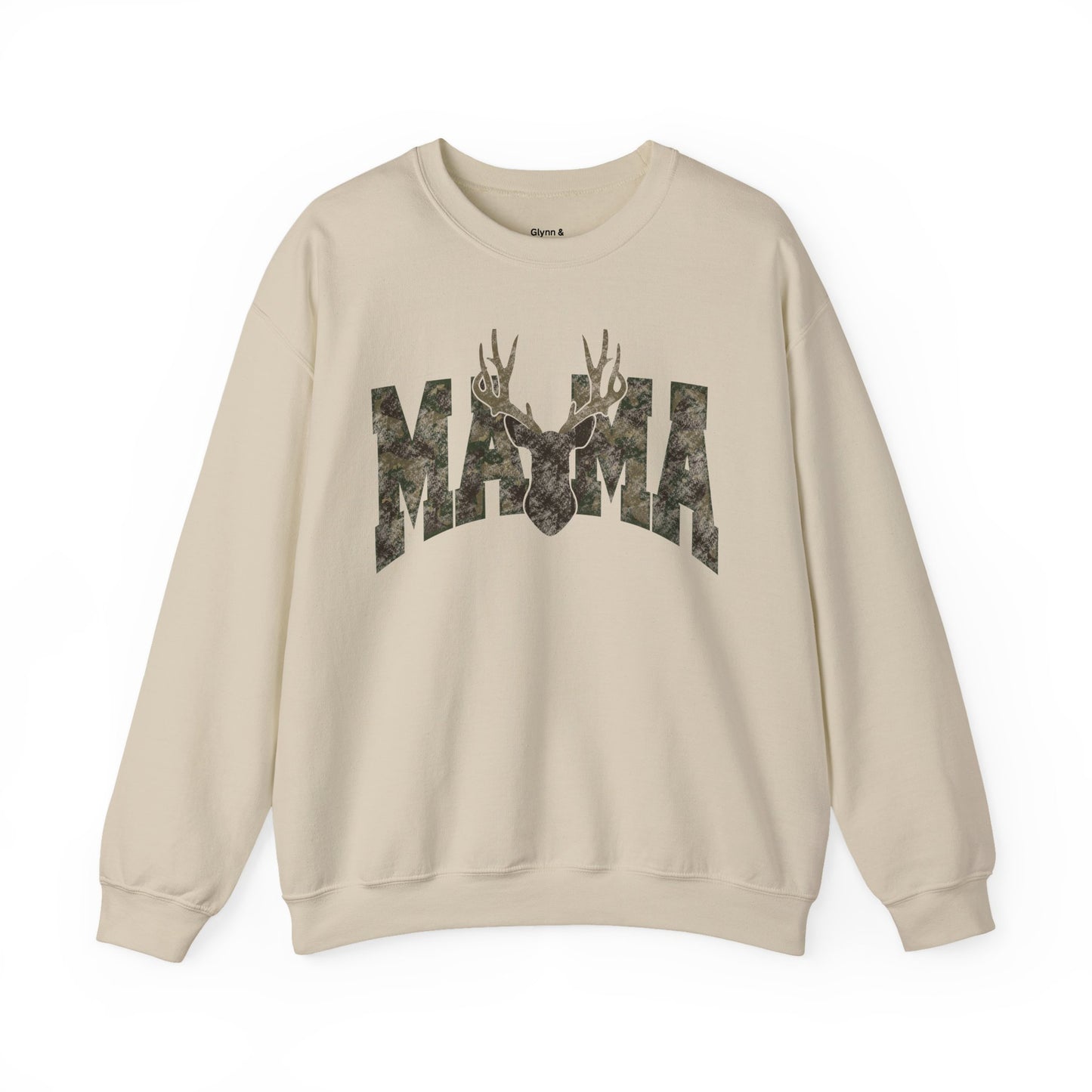 Mama camo deer Unisex Heavy Blend™ Crewneck Sweatshirt