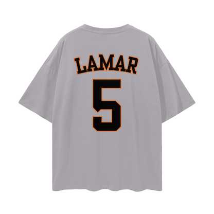 Lamar Streetwear Loose Drop Shoulder T-Shirt