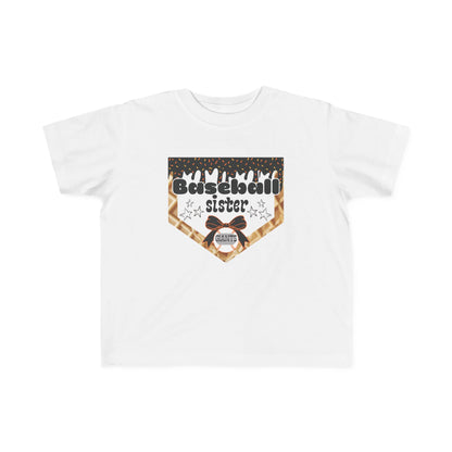 Baseball Sister Toddler Tee - Cute Kids Sports Shirt, Youth Baseball Apparel, Gift for Little Sisters, Playdate Outfit, Summer Fun Shirt