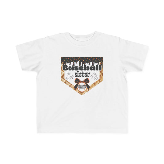 Baseball Sister Toddler Tee - Cute Kids Sports Shirt, Youth Baseball Apparel, Gift for Little Sisters, Playdate Outfit, Summer Fun Shirt