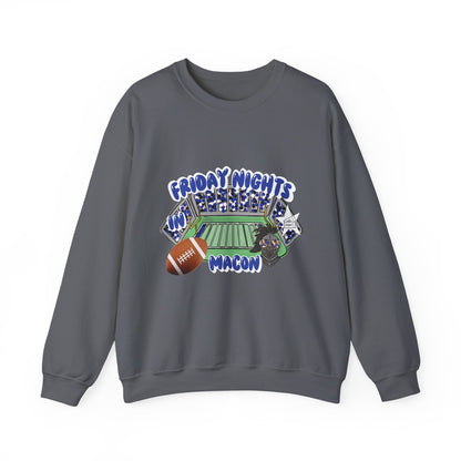 Macon Friday Nights Sweatshirt | Unisex Crewneck | Football Fan Gift | Cozy Casual Wear | Game Day Apparel | Fall Sports Fashion