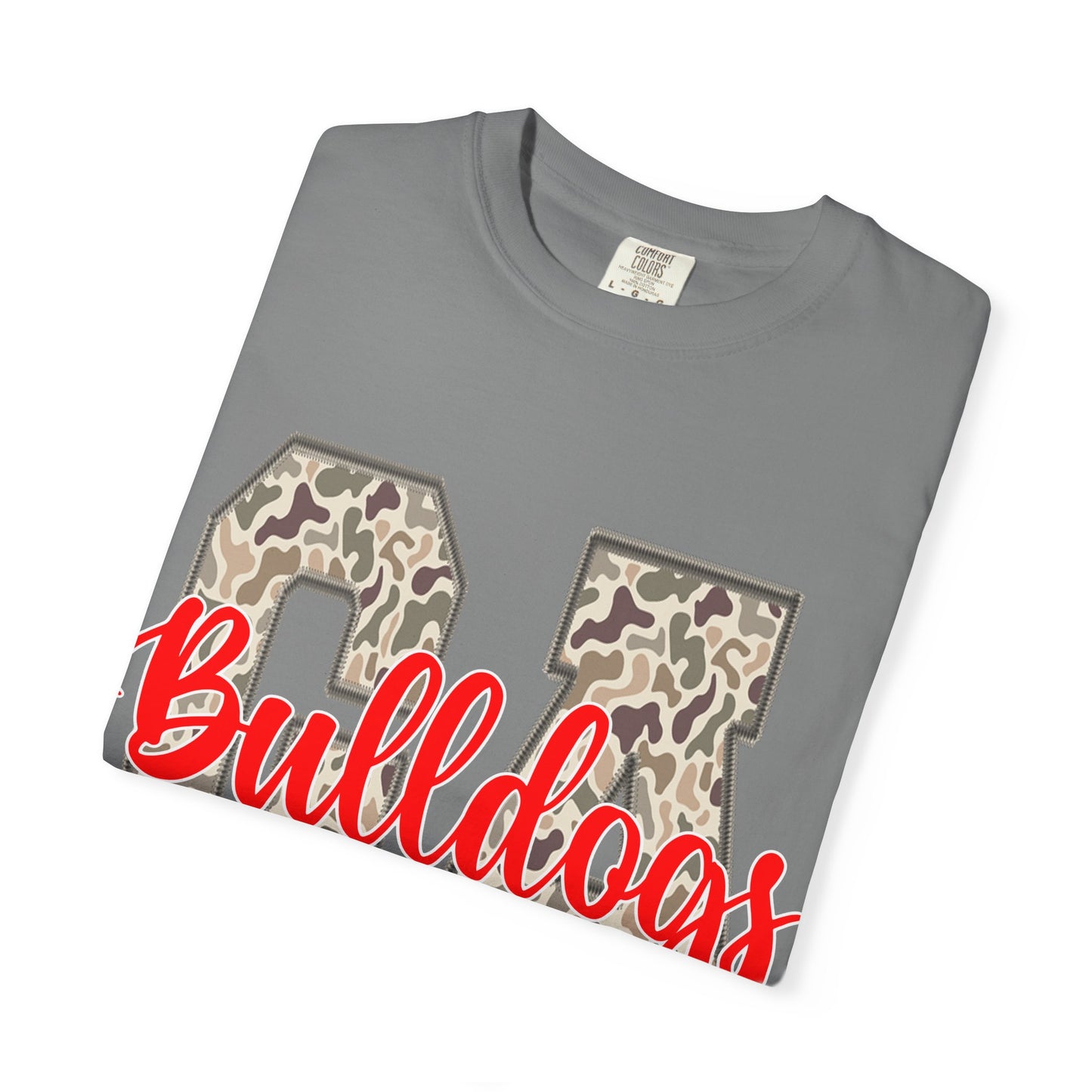Leopard Print Bulldogs Unisex T-Shirt | Casual Wear, School Spirit, Gift Idea, Team Apparel, Everyday Comfort