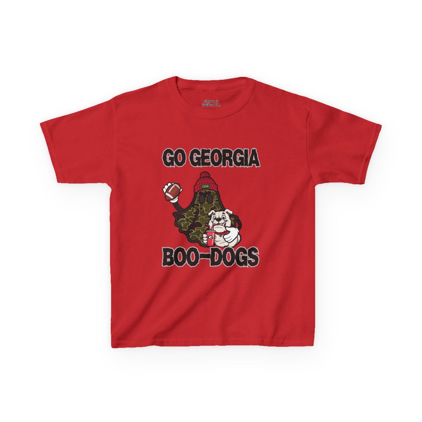 Georgia Boo-Dogs Kids Tee - Fun Sports Shirt, Kid's Game Day Attire, Football Party Outfit, Halloween Themed Tee, Gift for Young Fans