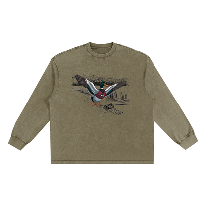 Snow Washed Frayed Edge T-Shirt