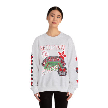 Athens Game Day Sweatshirt - Perfect for Fans, College Spirit Wear, Comfortable Streetwear, Tailgating, Gift for Sports Lovers