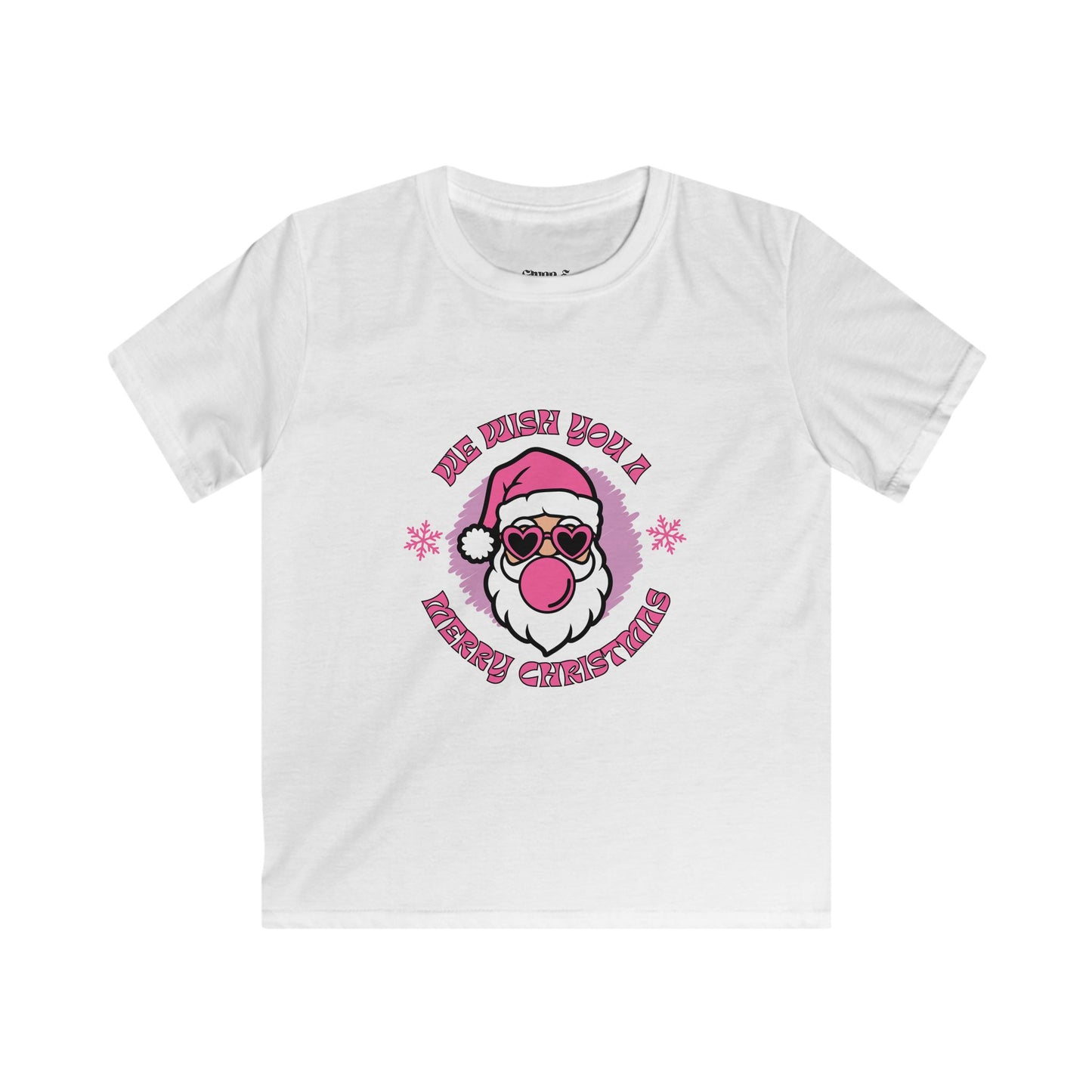 Christmas Santa Kids Tee, Holiday Shirt, Youth Christmas Apparel, Funny Kids T-Shirt, Unique Santa Design, Gift for Children
