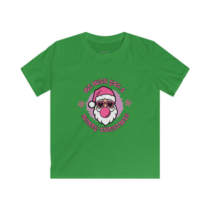 Christmas Santa Kids Tee, Holiday Shirt, Youth Christmas Apparel, Funny Kids T-Shirt, Unique Santa Design, Gift for Children