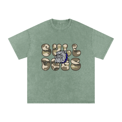 Bulldogs team Snow Washed Oversized Cotton T-Shirt