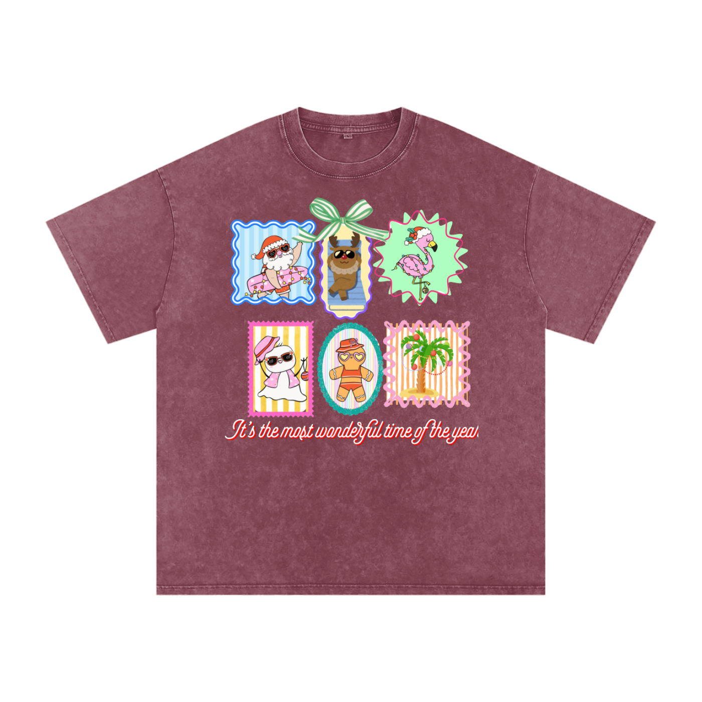 Snow Washed Oversized Cotton T-Shirt