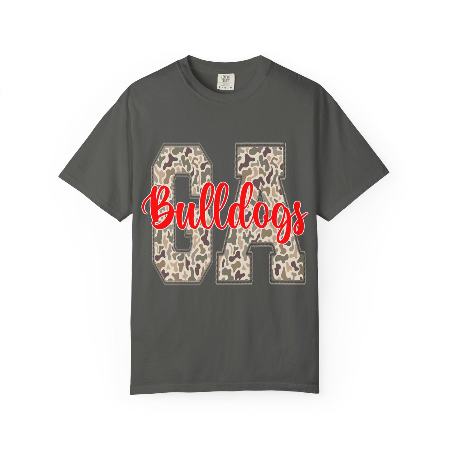 Leopard Print Bulldogs Unisex T-Shirt | Casual Wear, School Spirit, Gift Idea, Team Apparel, Everyday Comfort