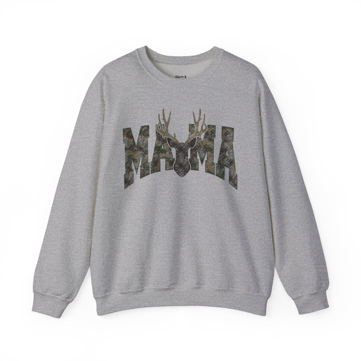 Mama camo deer Unisex Heavy Blend™ Crewneck Sweatshirt