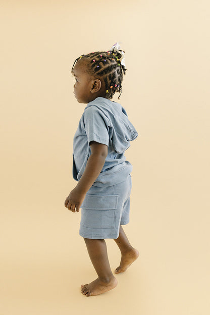 Cargo Shorts Set | Blue