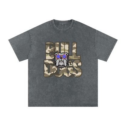 Bulldogs star Snow Washed Oversized Cotton T-Shirt