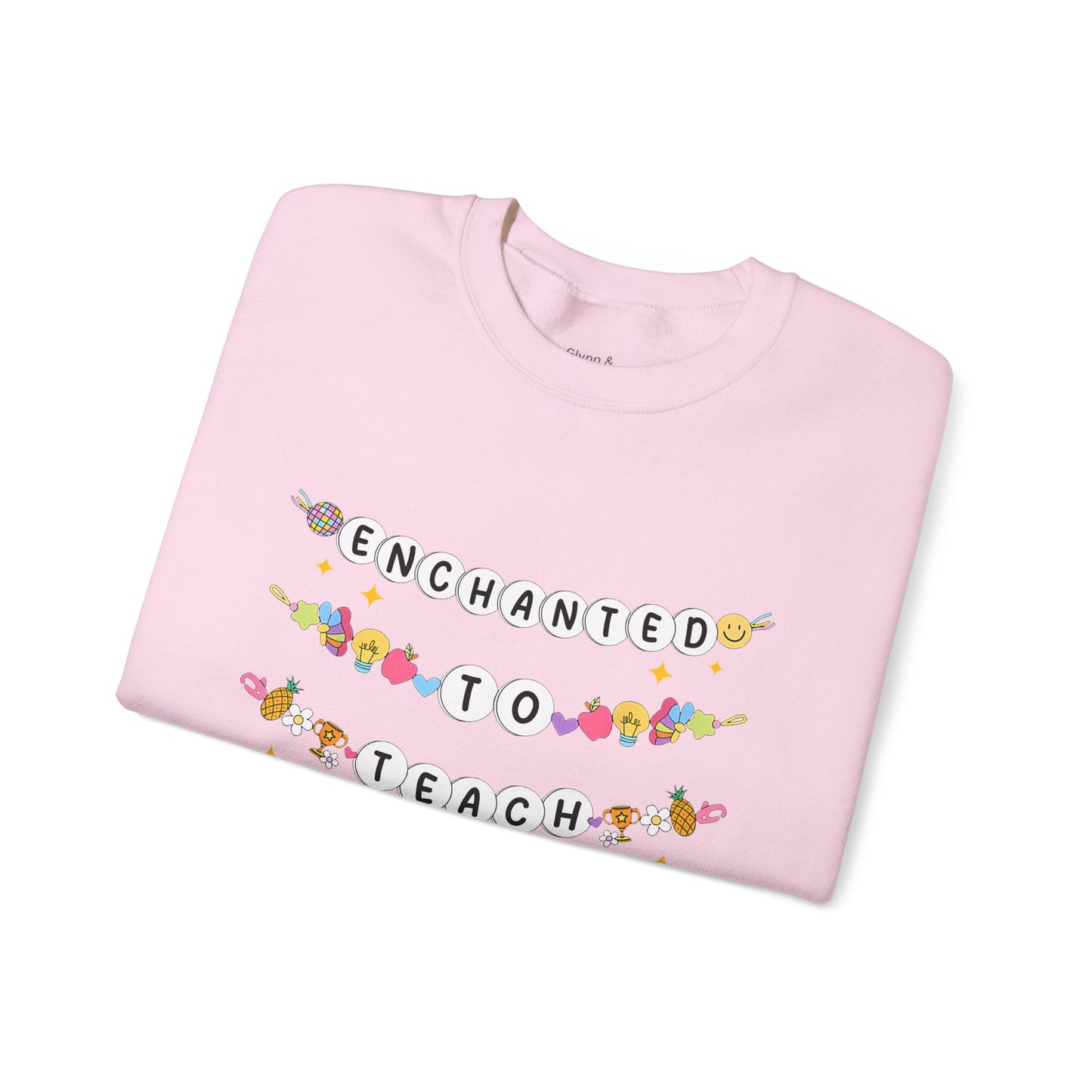 Enchanted to Teach Sweatshirt | Cozy Unisex Crewneck, Teacher Gift, Inspirational Apparel, Classroom Outfit, Personalized Sweatshirt