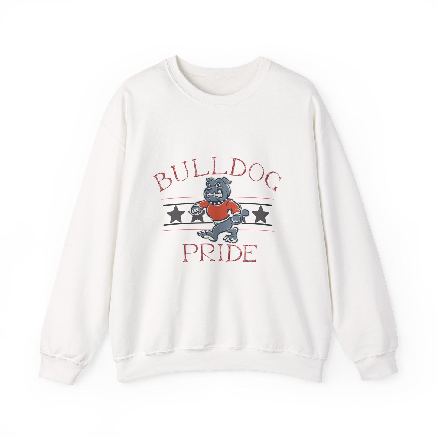 Bulldog Pride Unisex Sweatshirt, Cozy Apparel for Dog Lovers, Perfect for School Spirit, Casual Outings, Gift for Pet Owners