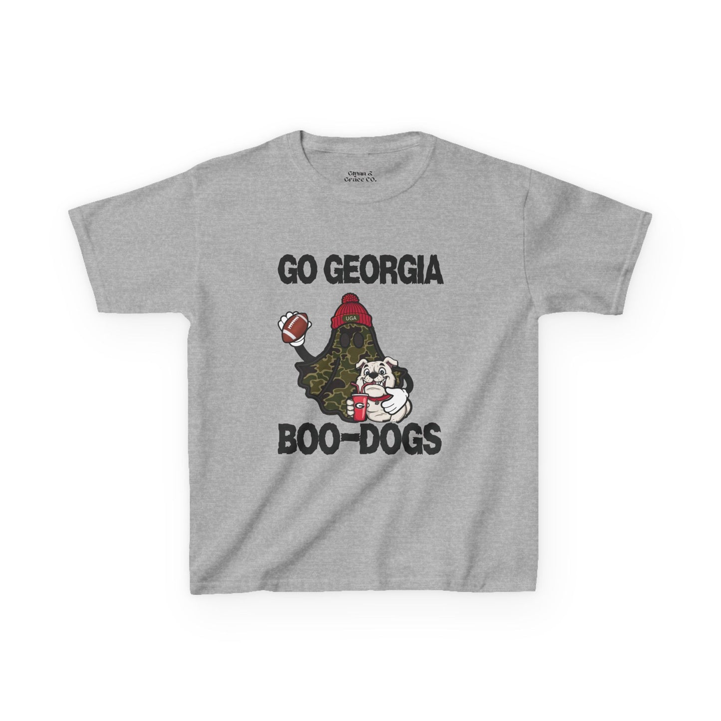 Georgia Boo-Dogs Kids Tee - Fun Sports Shirt, Kid's Game Day Attire, Football Party Outfit, Halloween Themed Tee, Gift for Young Fans