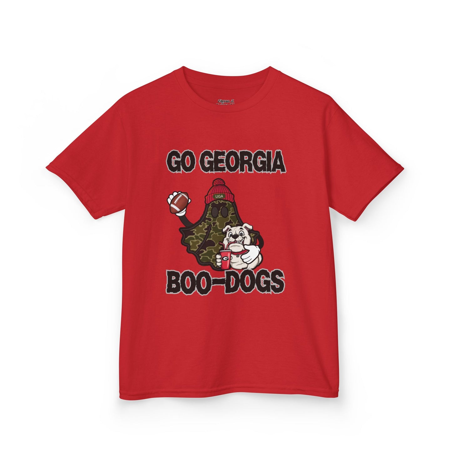 Georgia Boo-Dogs Kids Tee - Fun Sports Shirt, Kid's Game Day Attire, Football Party Outfit, Halloween Themed Tee, Gift for Young Fans