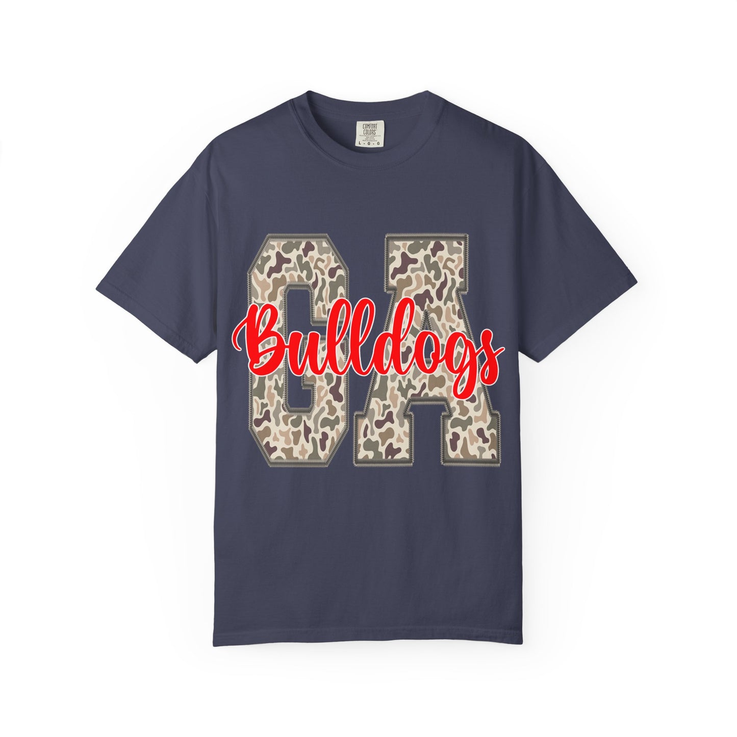 Leopard Print Bulldogs Unisex T-Shirt | Casual Wear, School Spirit, Gift Idea, Team Apparel, Everyday Comfort