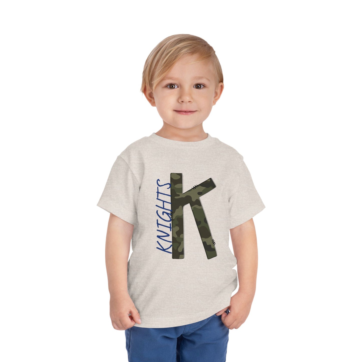 Camo Knights Toddler Tee, Kids T-Shirt, Playwear, Birthday Gift, Back to School, Camouflage Shirt