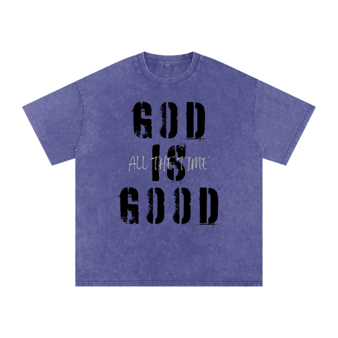 Snow Washed Oversized Cotton T-Shirt