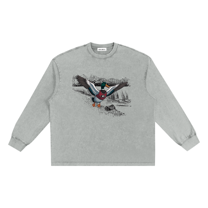 Snow Washed Frayed Edge T-Shirt