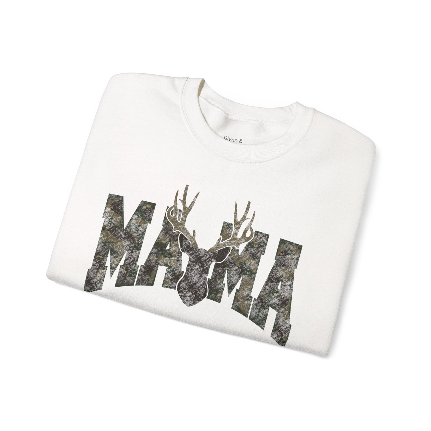Mama camo deer Unisex Heavy Blend™ Crewneck Sweatshirt