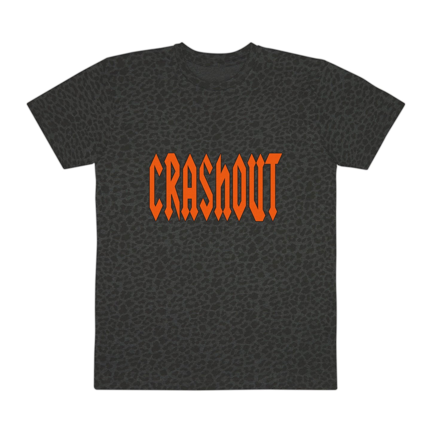 Men's Graphic Tee, CRASHOUT Leopard Print Shirt, Casual Streetwear, Gift for Him, Festival Fashion, Cool Summer Outfit