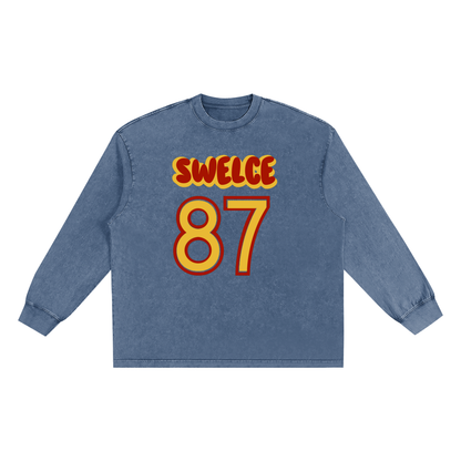 Snow Washed Frayed Edge T-Shirt