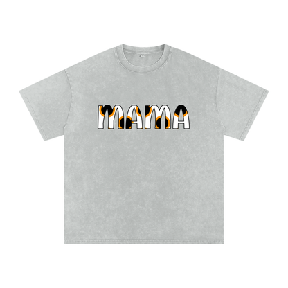Snow Washed Oversized Cotton T-Shirt