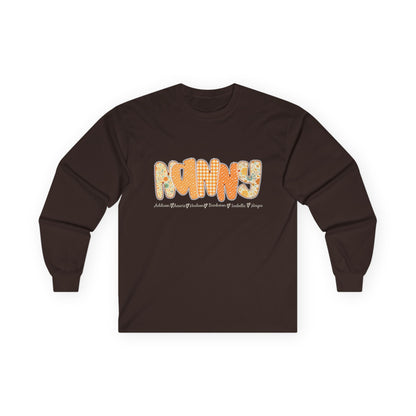 Fun Graphic Long Sleeve Tee, Casual Wear, Gift for Friends, Autumn Fashion, Cozy T-shirt, Unisex Shirt