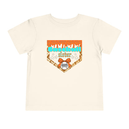 Baseball Sister Toddler Tee, Cute Gift for Young Sports Fans, Summer Playwear, Birthday Party Tee, Baseball Themed Outfit, Youth Clothing
